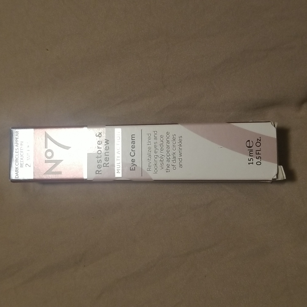 No. 7 Restore & Renew Multi Action Eye Cream New In Box! Full size!